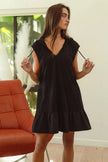 BiBi Ruffled French Terry Hooded Dress  Style Ratio