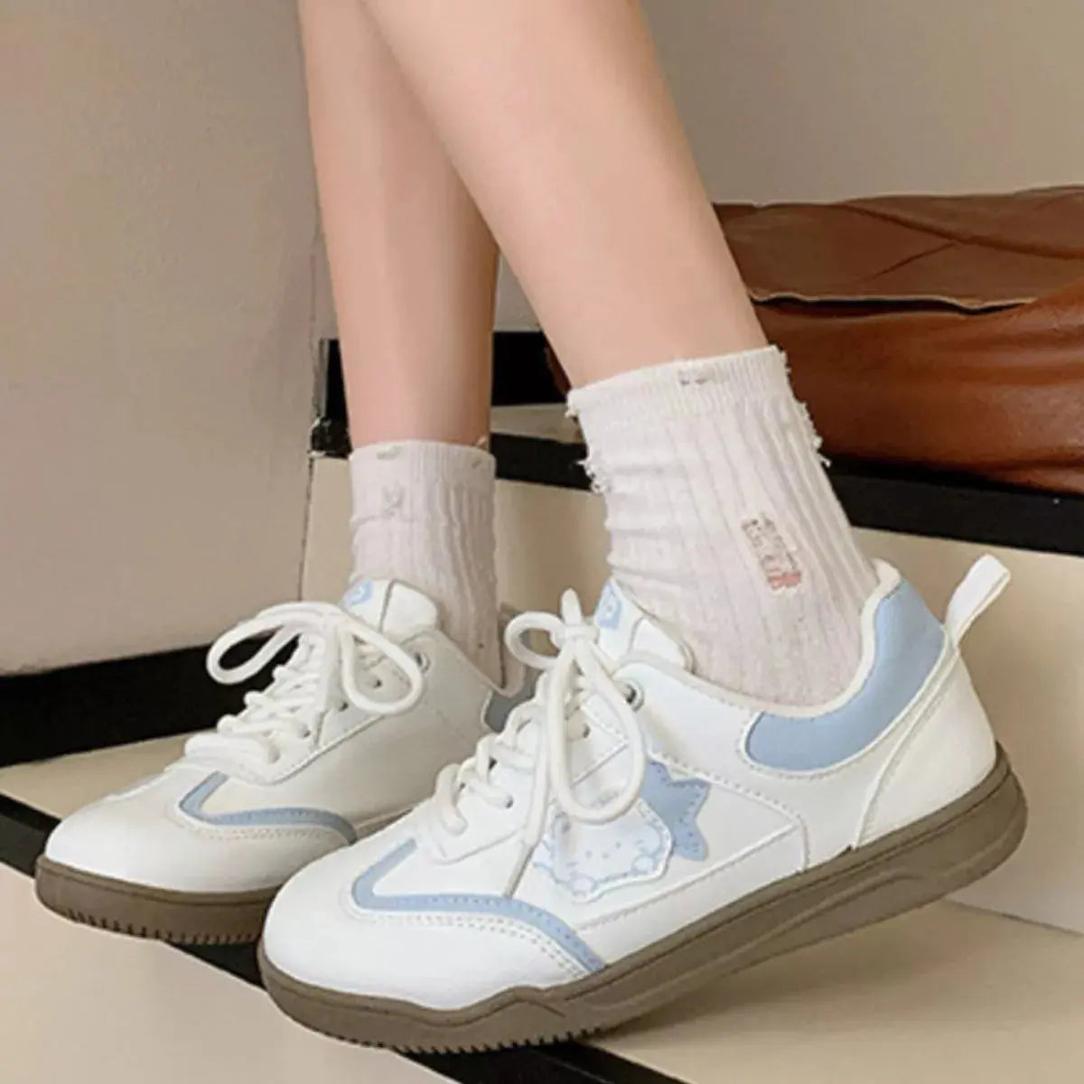 Lace Up Round Toe Sneakers  Style Ratio