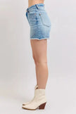 Judy Blue High Waist Western Embroidery Detail Cut Off Denim Shorts  Style Ratio