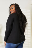 Double Take Seam Detail Round Neck Long Sleeve Top  Style Ratio