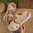 Open Toe Woven Strap Sandals  Style Ratio