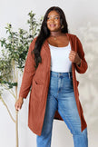 Basic Bae Full Size Hooded Sweater Cardigan  Style Ratio