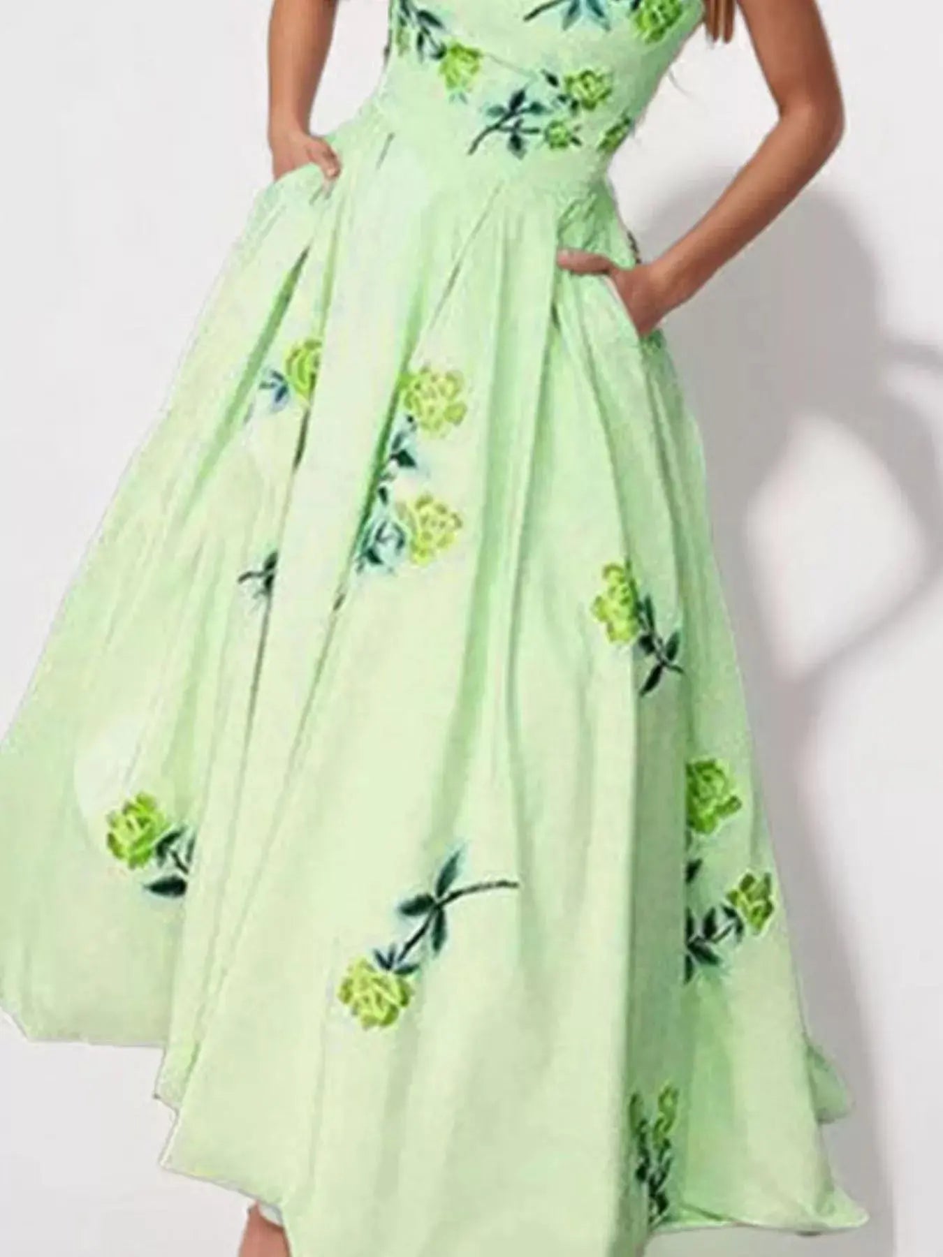 Floral Print Tube Maxi Dress  Style Ratio