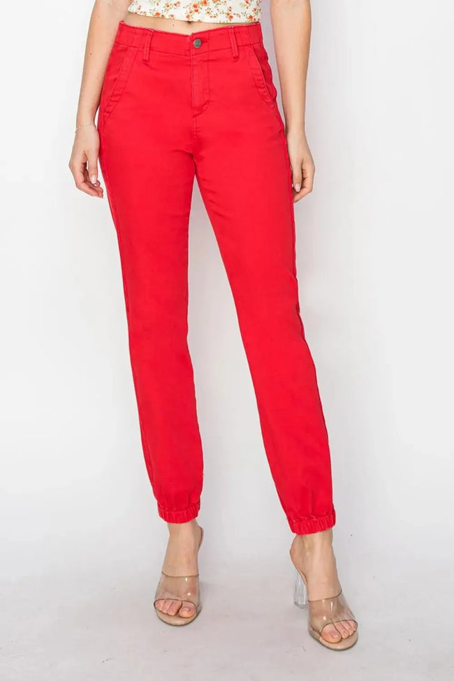 RISEN Full Size High Waisted Jogger Jeans  Style Ratio