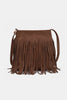 Suede Fringe Shoulder Bag  Style Ratio