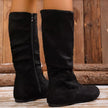 Round Toe Side Zip Boots  Style Ratio