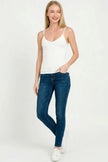 Zenana Double Layered V-neck Spaghetti Tank Top  Style Ratio