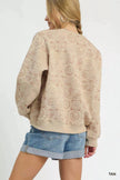 Umgee Coin Stamp Print Sweatshirt  Style Ratio
