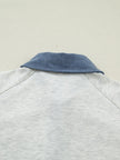 Contrast Trim Button Detail Short Sleeve Shirt  Style Ratio