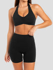 Halter Neck Cami and Shorts Active Set  Style Ratio