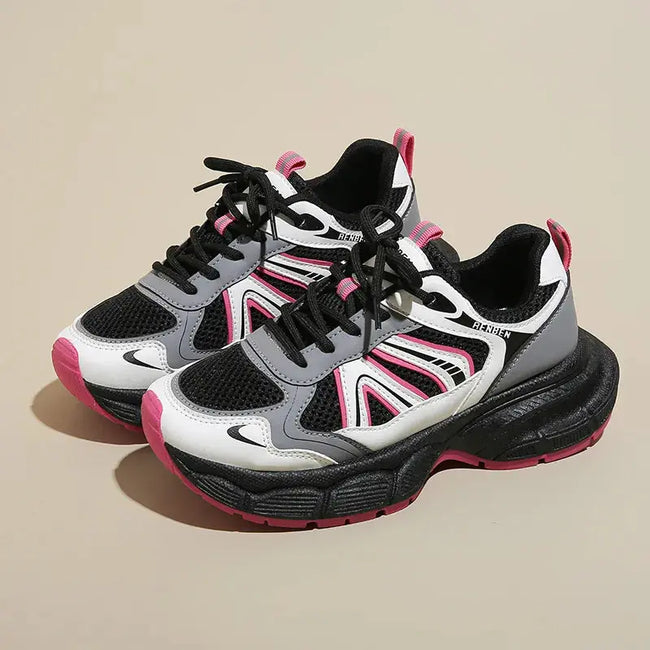 Lace-Up Platform Athletic Shoes  Style Ratio