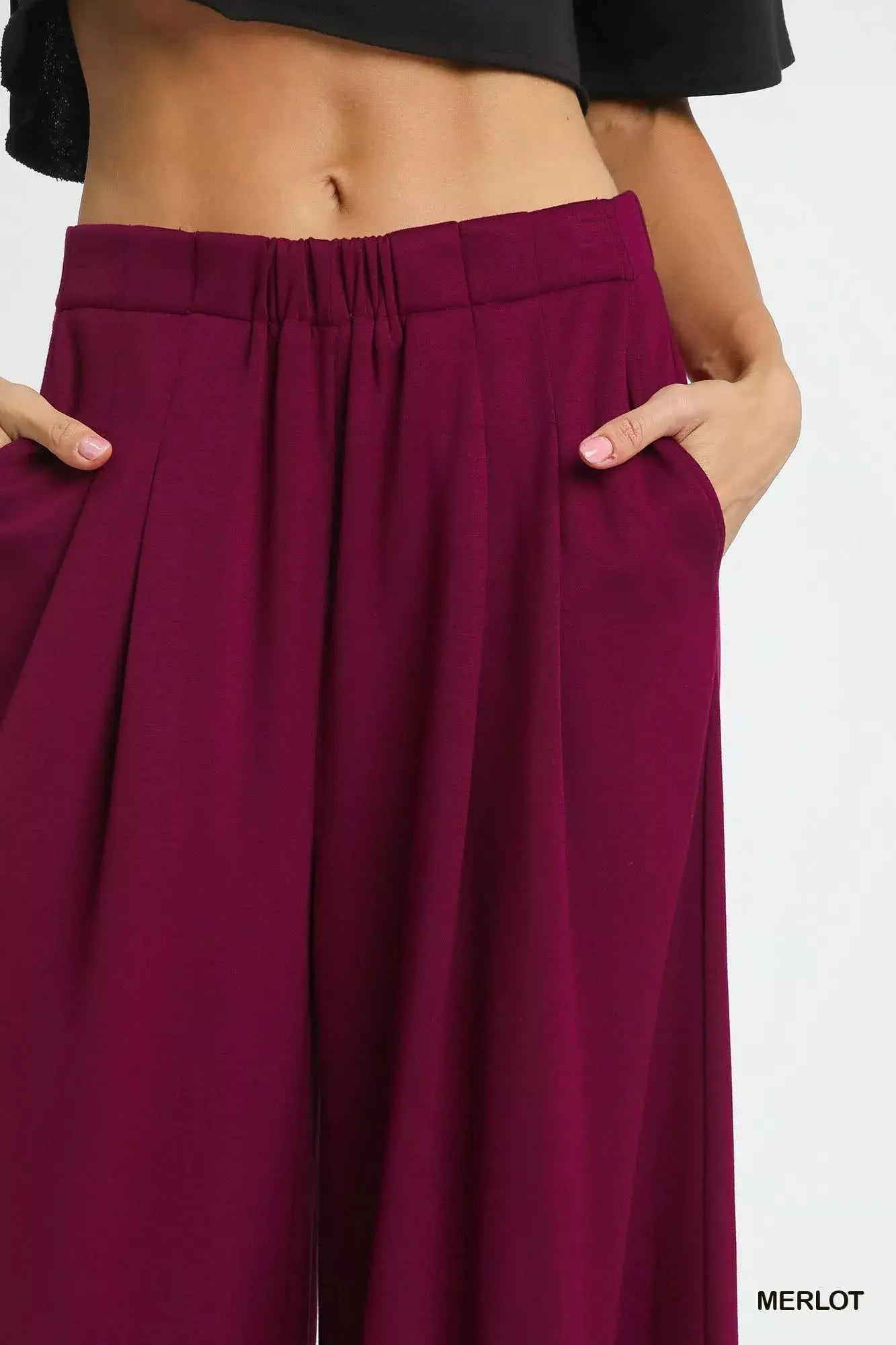 Umgee Wide Leg Pants with Pockets  Style Ratio