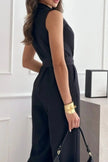 Surplice Sleeveless Jumpsuit  Style Ratio