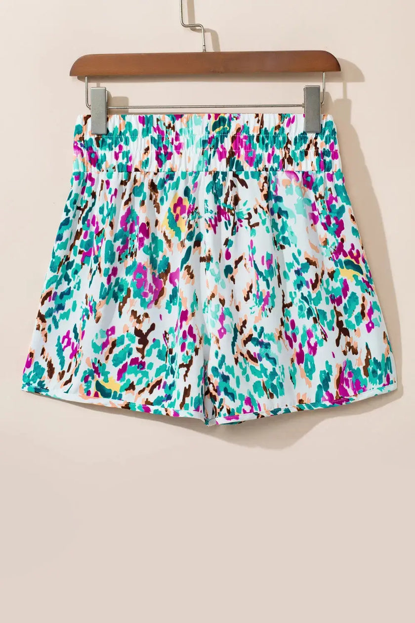 Printed High Waist Shorts  Style Ratio