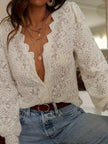 Lace Long Sleeve Top  Style Ratio