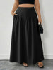 Maxi Skirt with Pockets Plus Size  Style Ratio