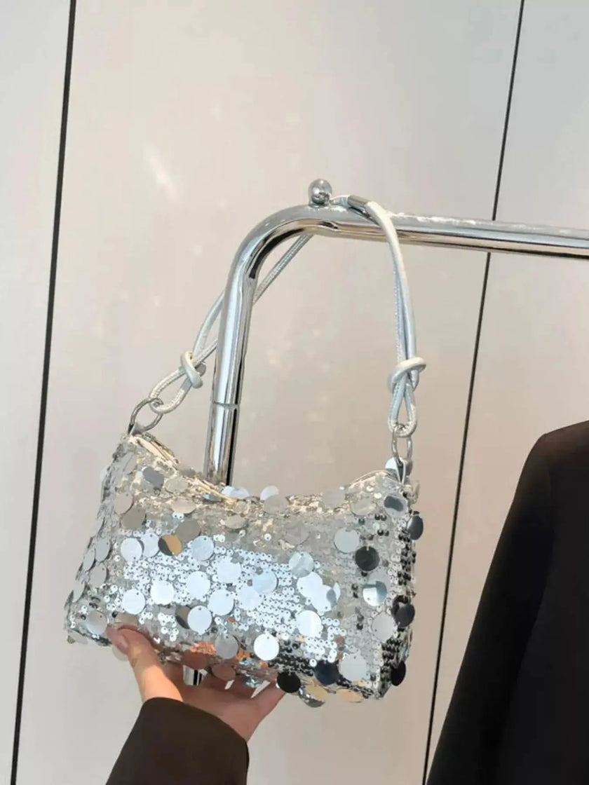 Sequin Embellished Shoulder Bag  Style Ratio