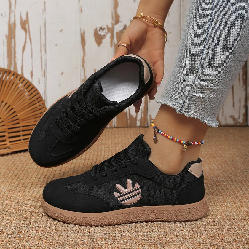 Round Toe Lace Up Sneakers  Style Ratio