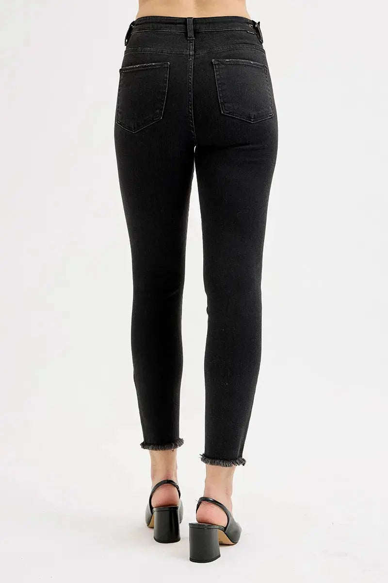 RISEN Full Size Tummy Control High Rise Adjustable Waist Skinny Jeans  Style Ratio
