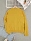 Bee Embroidered Button-Down Cardigan  Style Ratio
