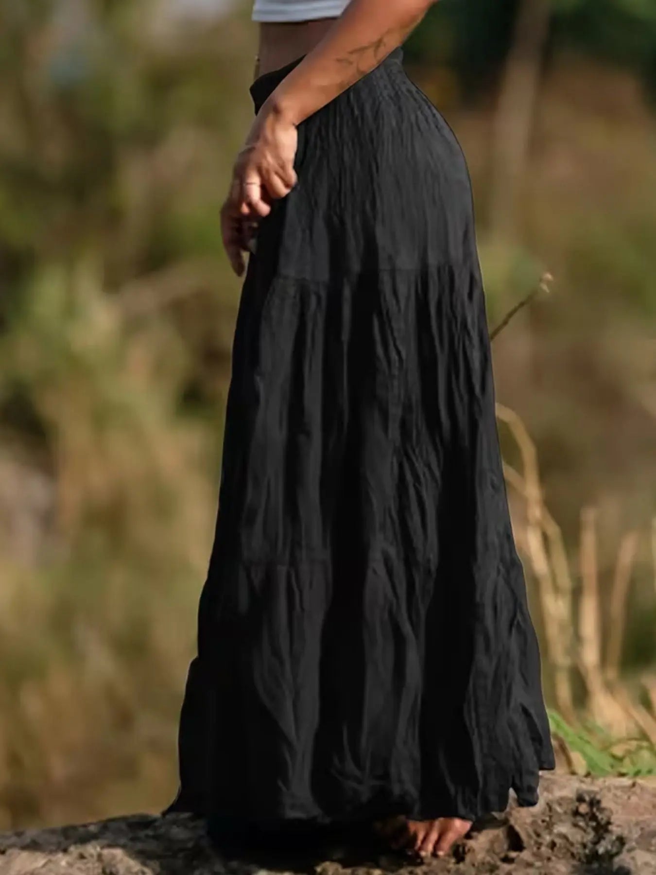 Tiered Maxi Skirt  Style Ratio