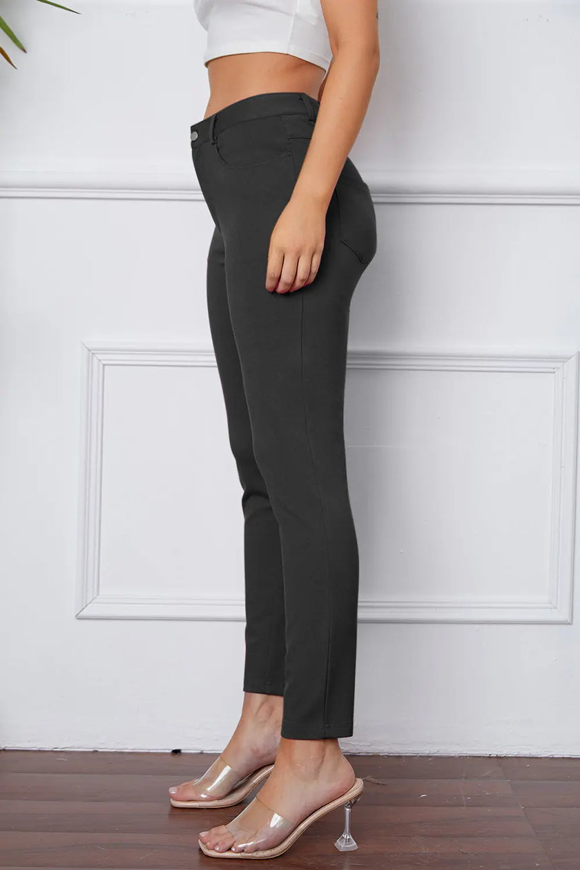 Basic Bae Stretchy Stitch Pants  Style Ratio