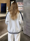Zip Up Color Block Jacket  Style Ratio