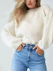 Chunky Knit Boat Neck Sweater  Style Ratio
