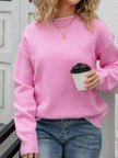 Bow-Back Round Neck Sweater  Style Ratio