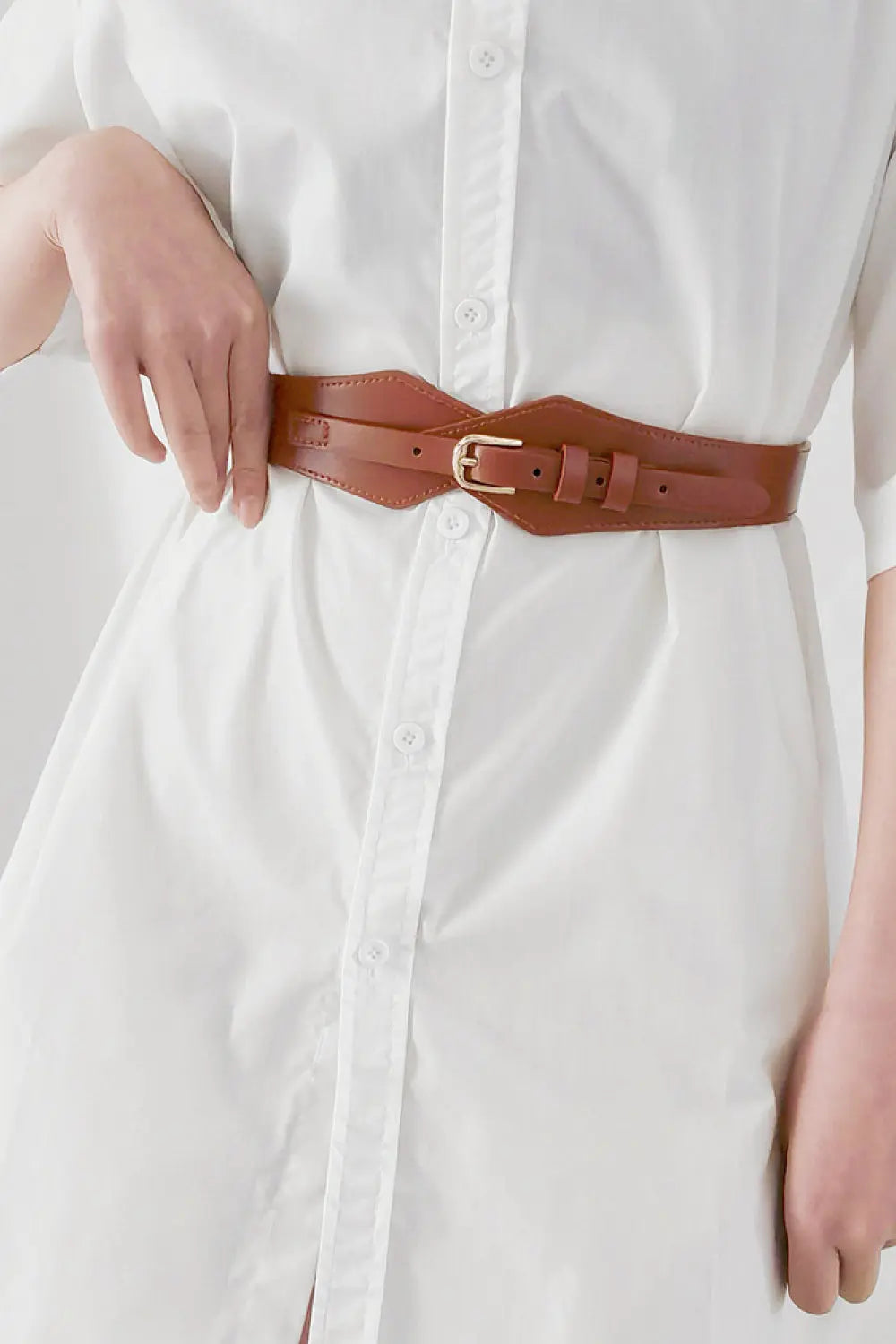 Fashion Geometric Elastic Belt  Style Ratio