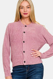 Zenana Button Down Long Sleeve Sweater Cardigan  Style Ratio