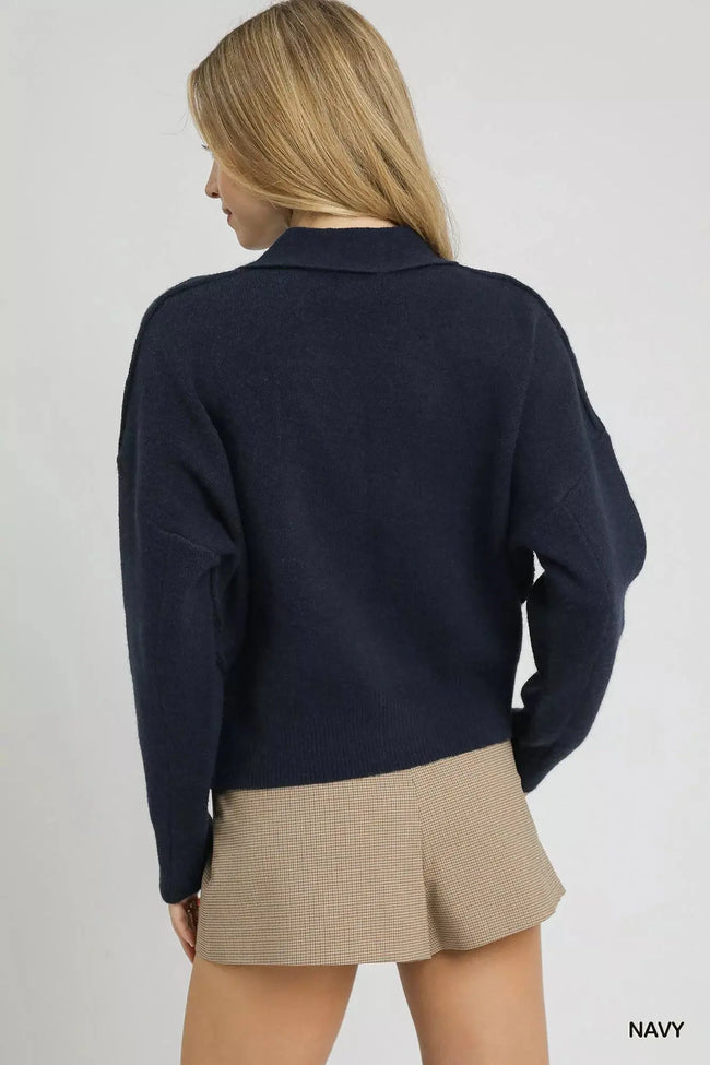 Umgee Button-Front Knit Cardigan  Style Ratio