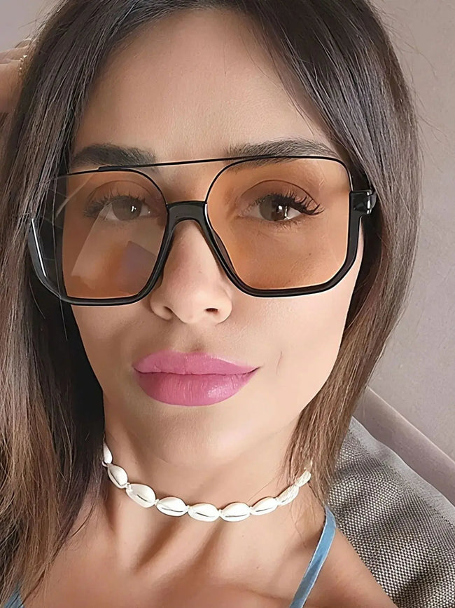 Oversized Square Frame Fashion Sunglasses  Style Ratio