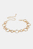 Alloy Chain Circle Shape Belt  Style Ratio