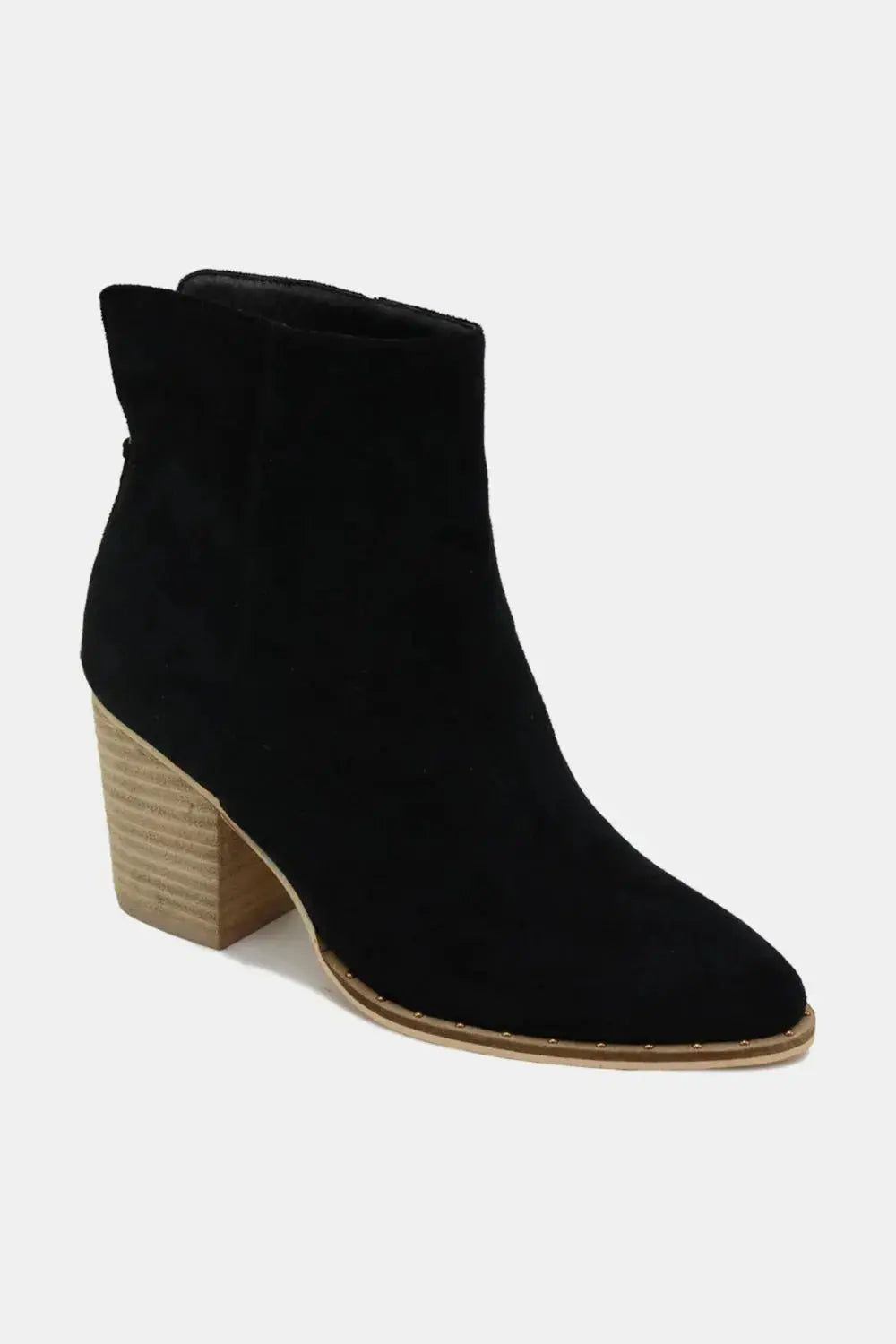 Beast Fashion Suede Point Toe Ankle Booties  Style Ratio