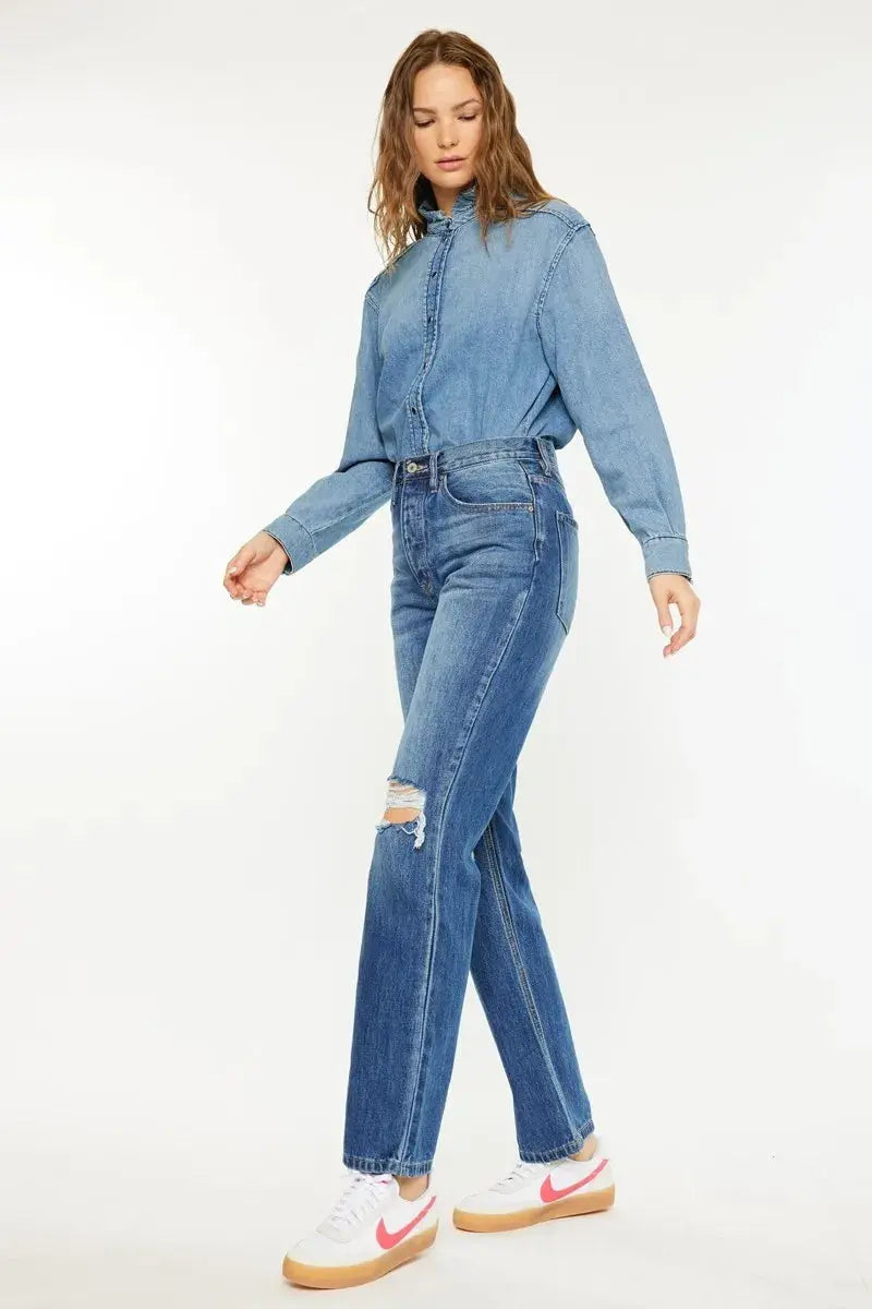 Kancan Ultra High Rise 90's Boyfriend Jeans  Style Ratio