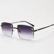 Rimless Gradient Tinted Sunglasses  Style Ratio