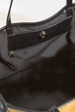 Fame Suede Tote Faux Leather Trim Shoulder Strap  Style Ratio