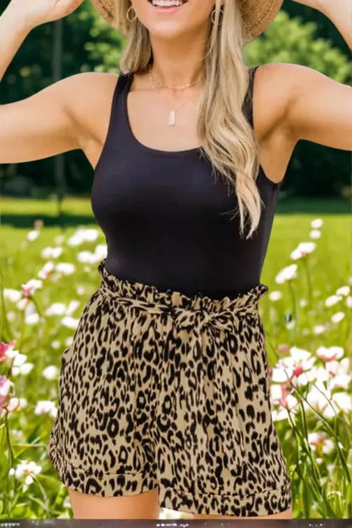 Animal Print Casual Shorts  Style Ratio