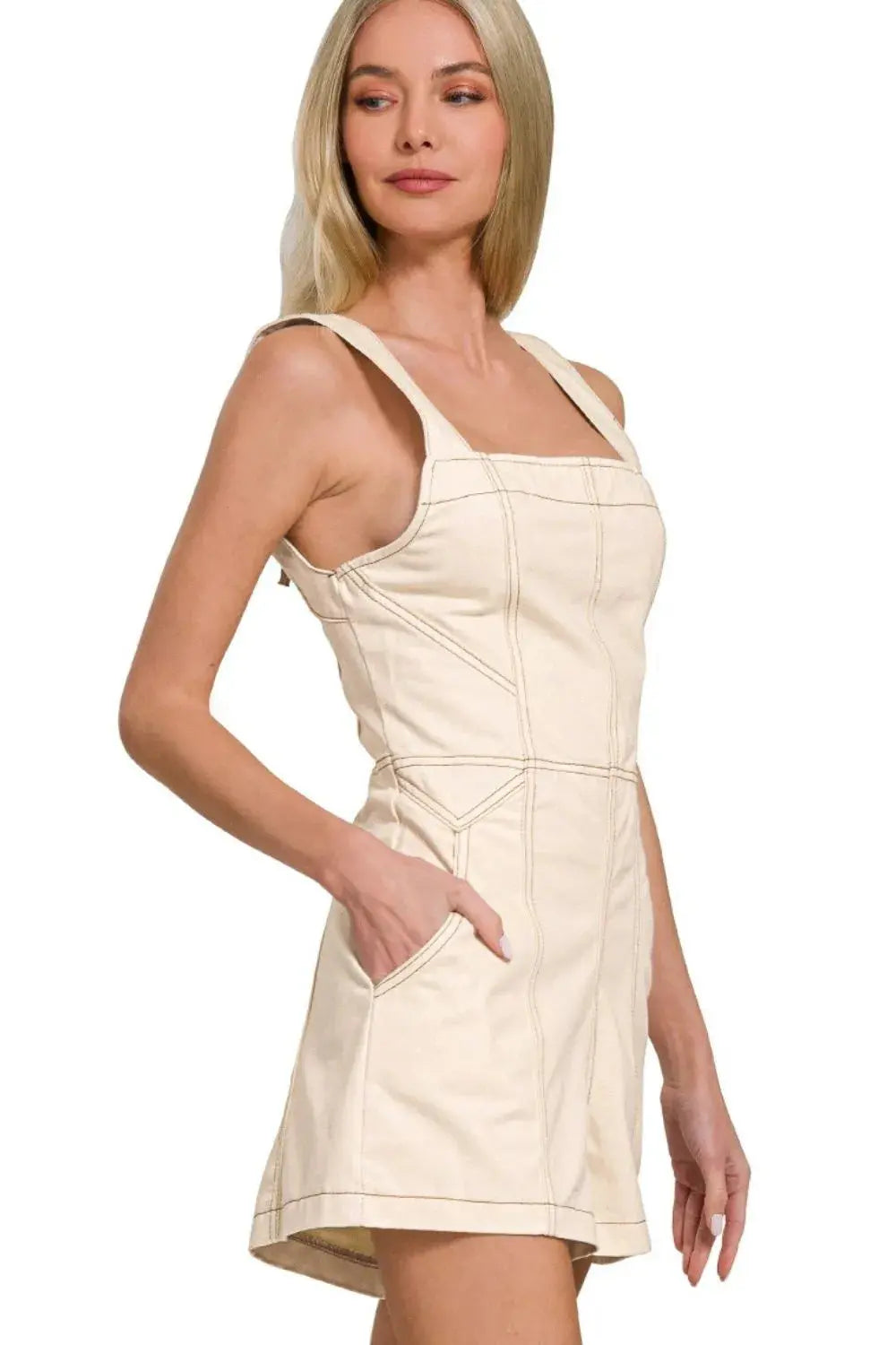 Zenana Tie Back Romper  Style Ratio
