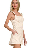 Zenana Tie Back Romper  Style Ratio