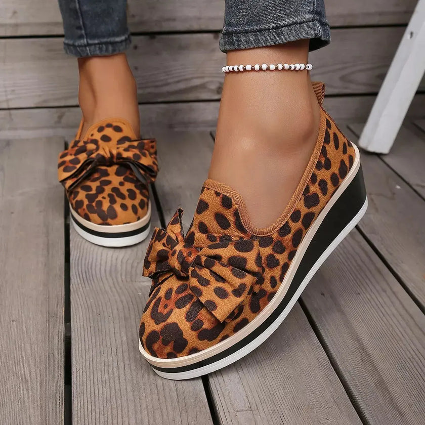 Leopard Print Platform Loafers  Style Ratio