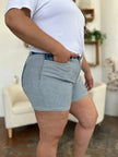 Judy Blue Full Size Color Block Denim Shorts  Style Ratio