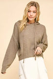 Davi & Dani Drop Shoulder Long Sleeve Hooded Sweatshirt  Style Ratio