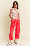 Davi & Dani Ribbon Short Sleeve Layered Mesh Shirt  Style Ratio