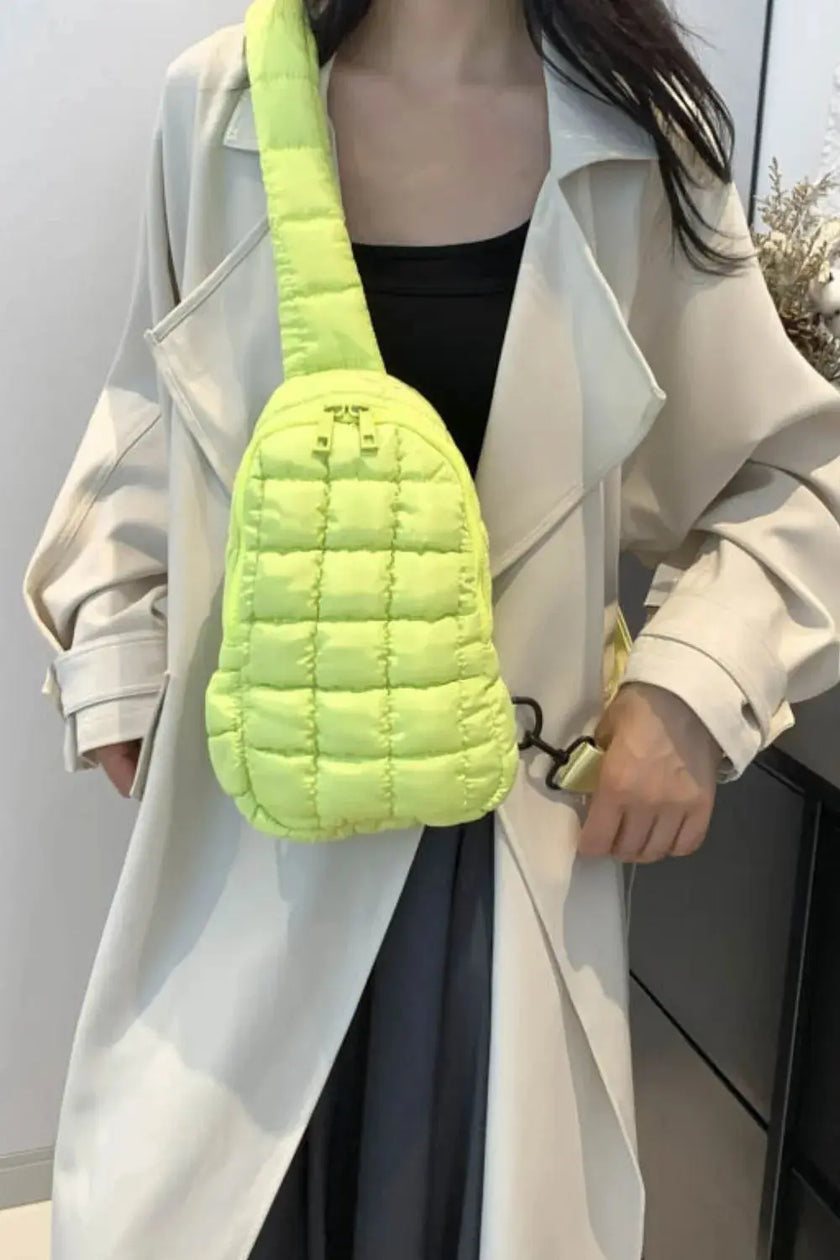 Quilted Nylon Crossbody Bag  Style Ratio