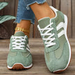 Striped Lace-Up Casual Sneakers  Style Ratio