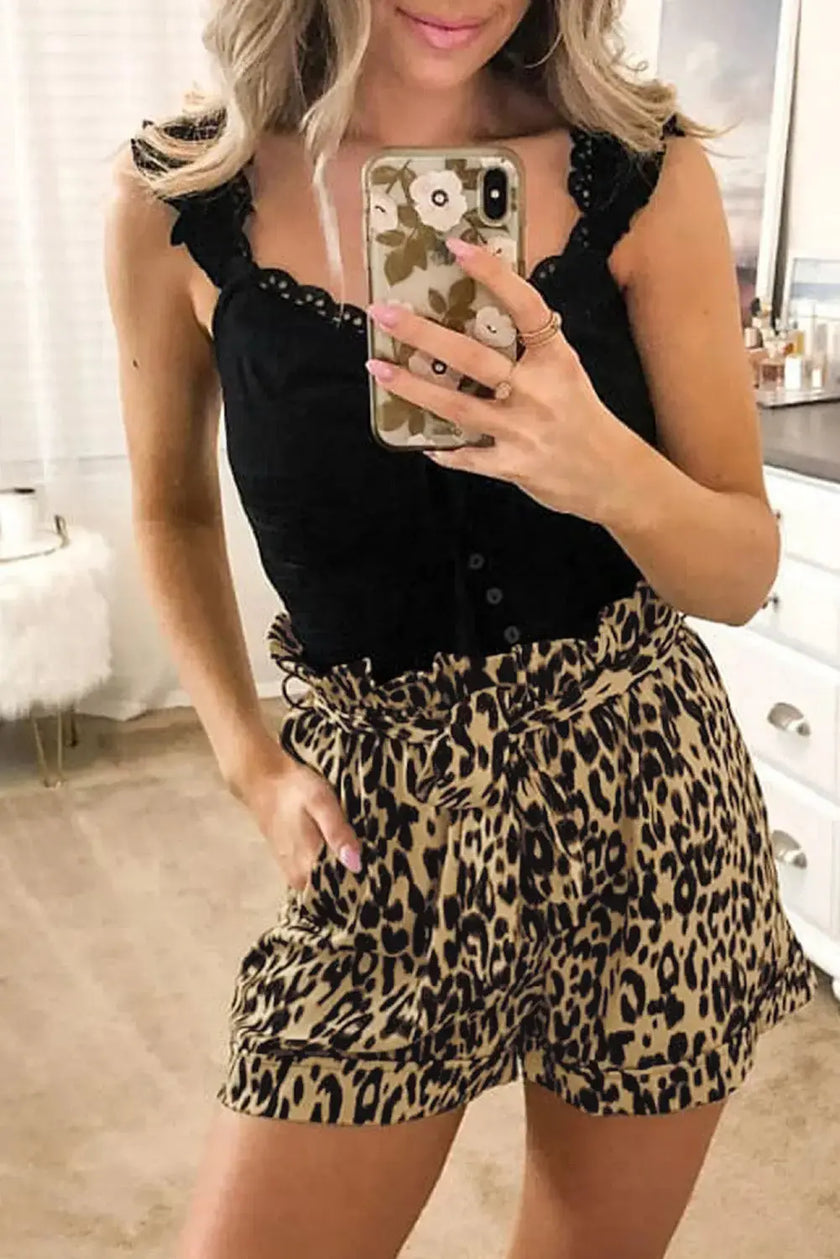Animal Print Casual Shorts  Style Ratio