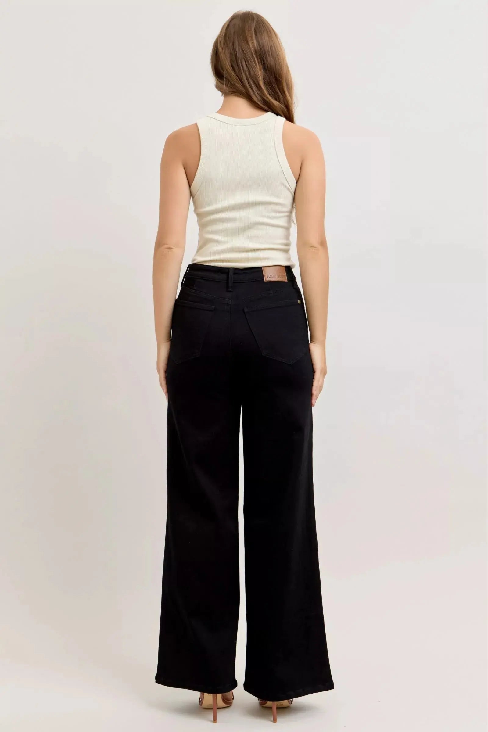 Judy Blue High-Waisted Wide Leg Jeans  Style Ratio