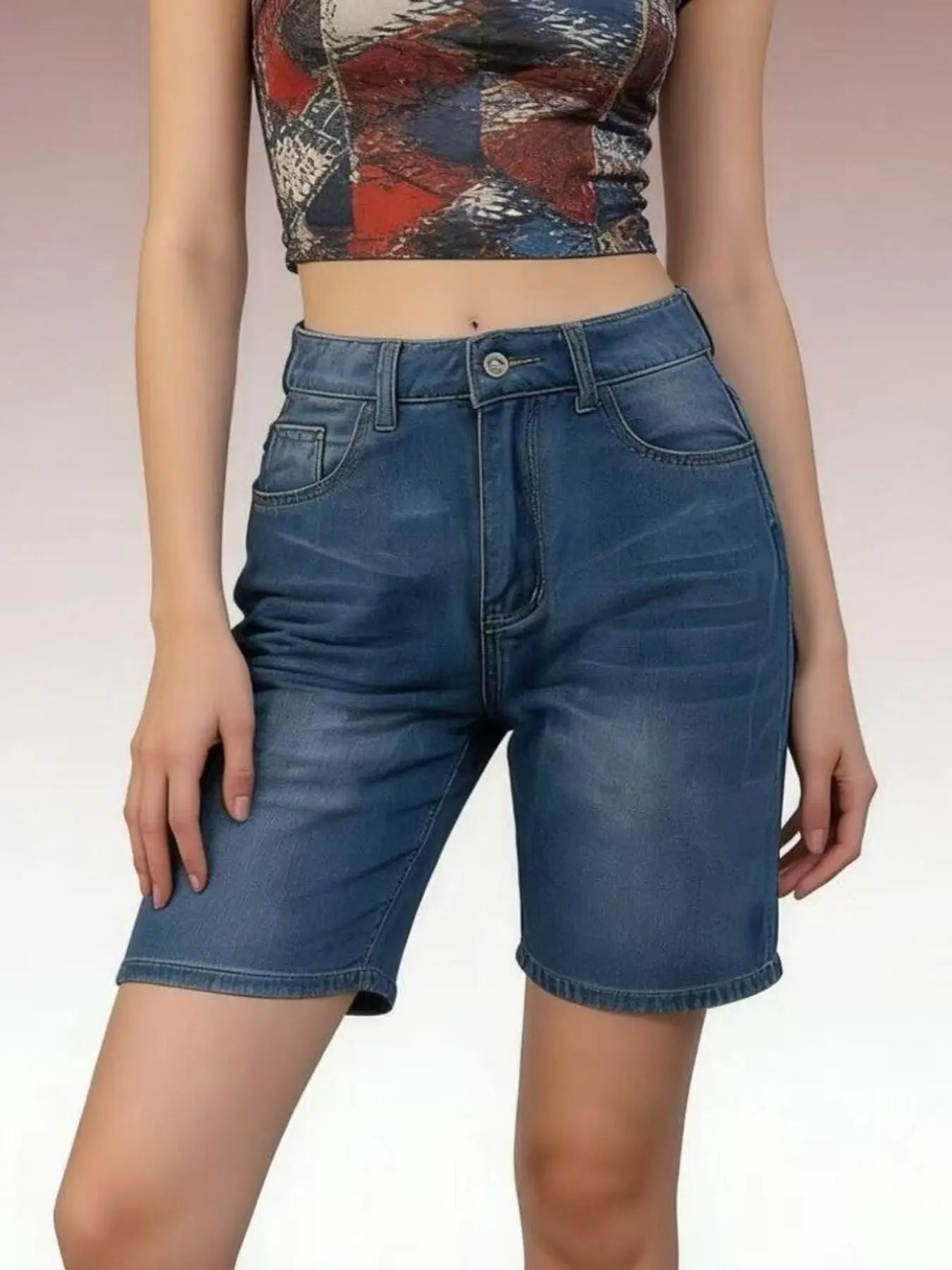 High Waist Denim Shorts  Style Ratio